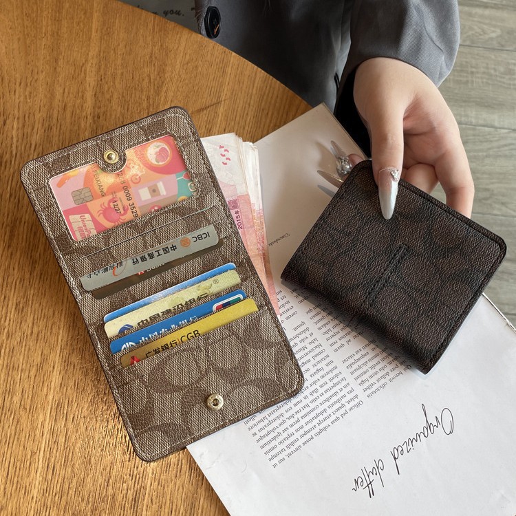 Women's Short Wallet Exquisite High-end Retro Niche Design Thin Card Bag Card Cover Multi-functional Bank Card Bag