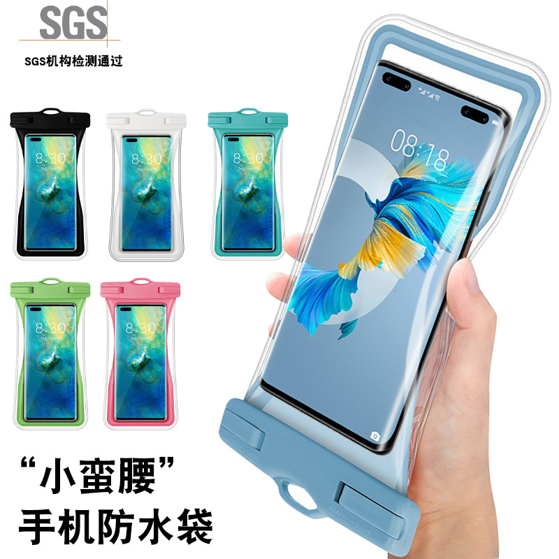Picture of Small waist mobile phone waterproof bag touch screen diving drift bag hot spring transparent airbag mobile phone waterproof bag wholesale