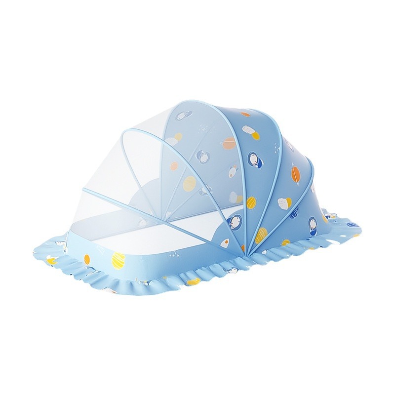 Picture of Baby Mosquito Net, Full-Cover Yurt for Babies, Foldable Universal Crib Mosquito Net for Infants and Toddlers, Light-Blocking