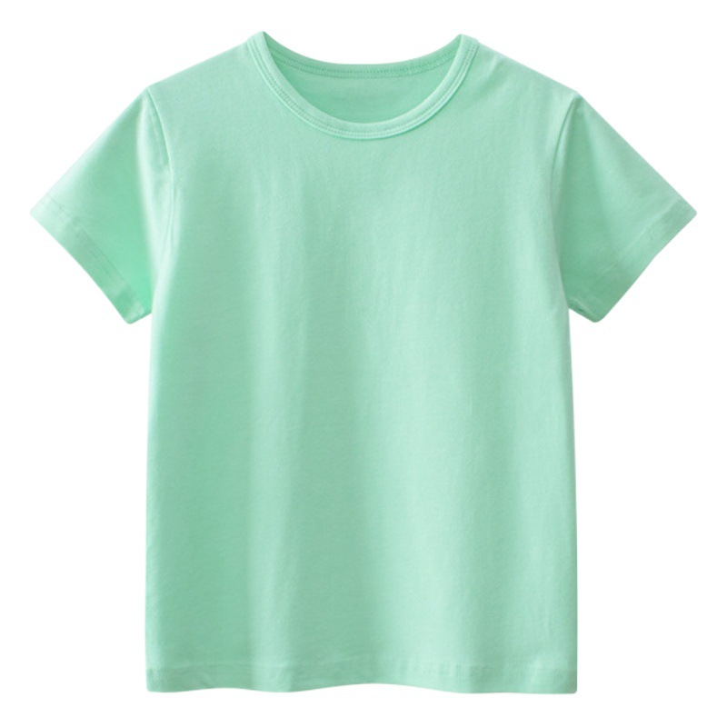 27kids cross-border children's clothing wholesale children's short sleeve T-Shirt wholesale summer male baby clothes solid color primary source