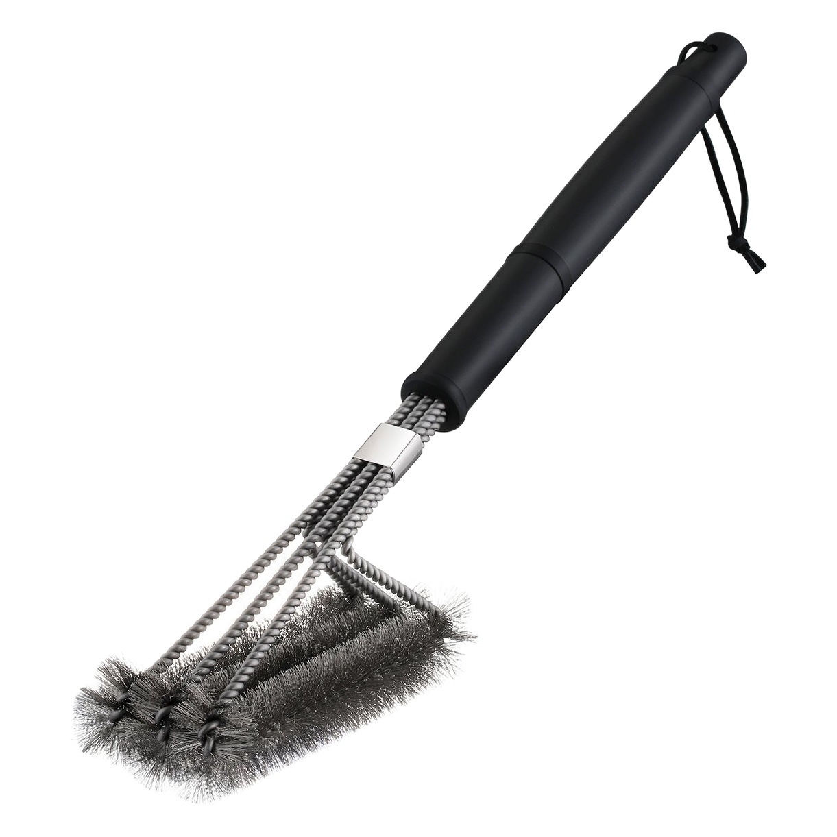 Amazon hot selling BBQ Barbecue brush 18 inch three wire grill brush grill grill cleaning brush spot