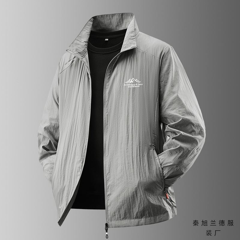 2025 New Spring and Autumn Casual Fashion All-match Breathable Outdoor Loose Collar Jacket Men's Jacket Men's Jacket