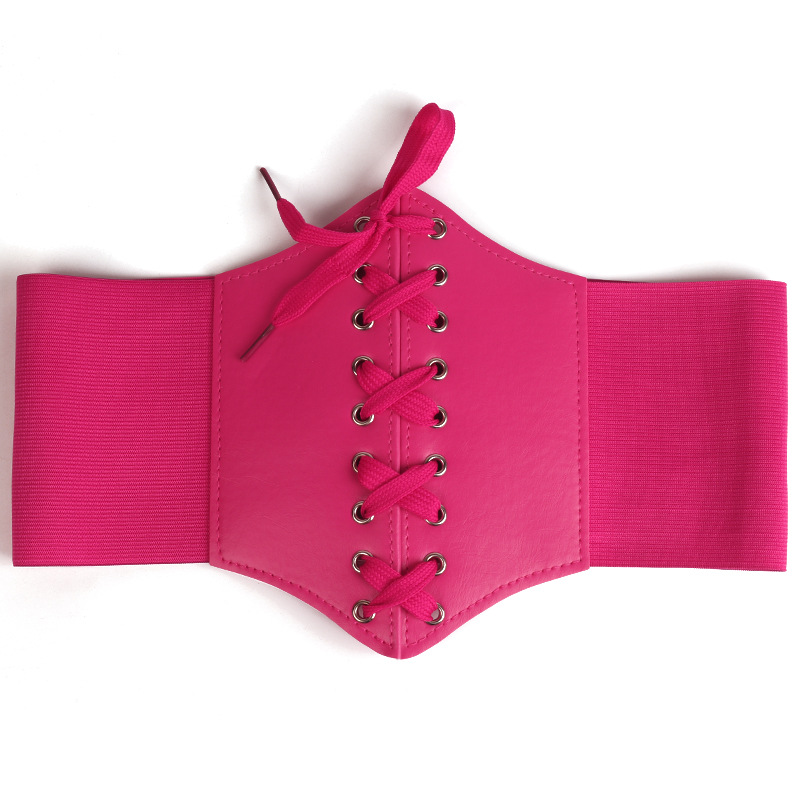 Picture of Korean Women's Girdle Waistband Outer Wear with Skirt Decoration Elastic Wide Belt Women's Versatile Manufacturer High-End Palace Style