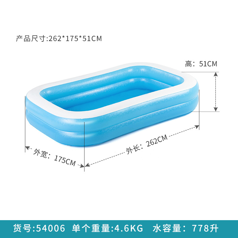 Picture of Bestway children inflatable swimming pool PVC thickened baby swimming bucket adult family bath pool