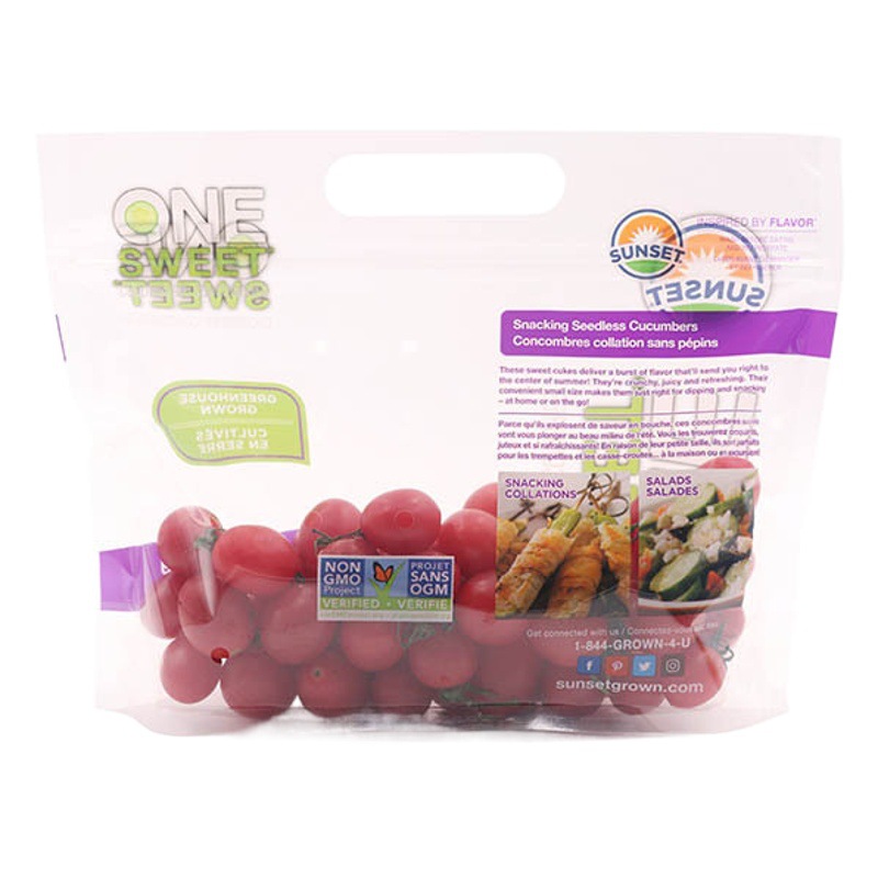 Production of Fruit Preservation Ziplock Bags, Self-Standing Bags, Breathable Portable Punched Self-Standing Zipper Bags, Transparent Plastic Bags