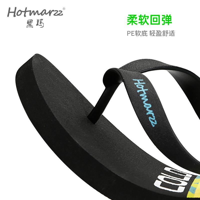 Picture of Hotmarzz Heima Men's PE Flip-Flops Non-Slip Slippers Casual Outer Wear Clip-on Beach Slippers for Summer