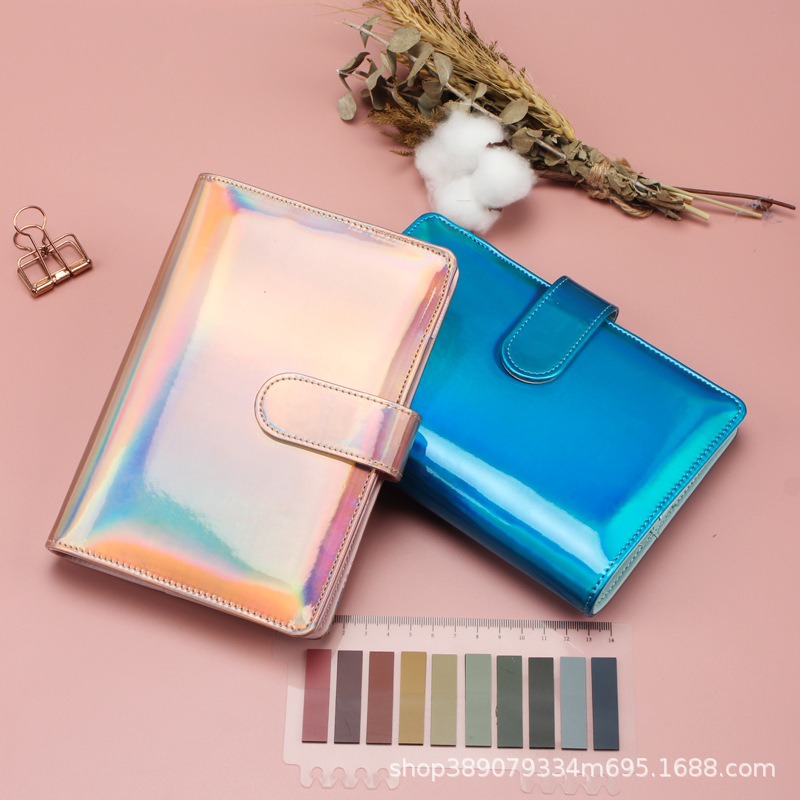 Picture of Foreign trade for colorful laser Macaron loose-leaf notebook a6 notepad creative trend notebook wholesale