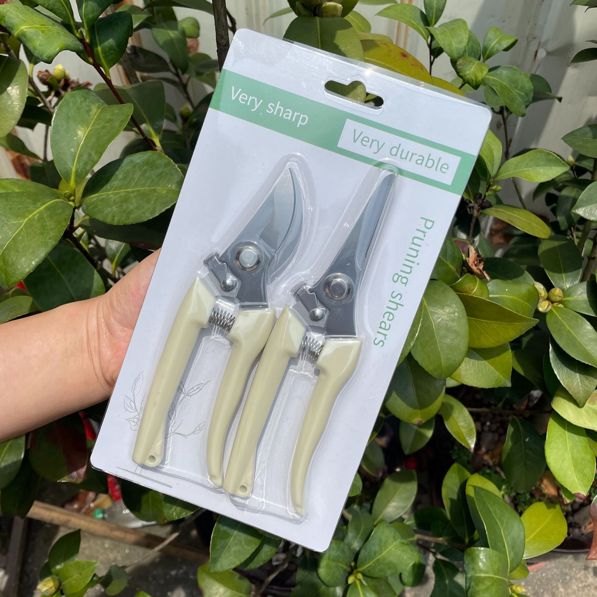 Garden Flower Shears Gardening Scissors Pruning Fruit Picking Shears Strong Shears Stainless Steel Pruning Shears Multifunctional Garden Tools