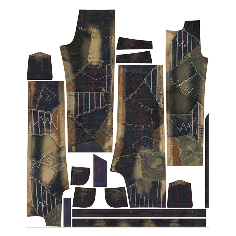 Picture of Positioning Printed Clothing Fabrics, Printed Fabrics, Printed Long Cotton Woven Knitted Fabrics, Digital Printing Processing