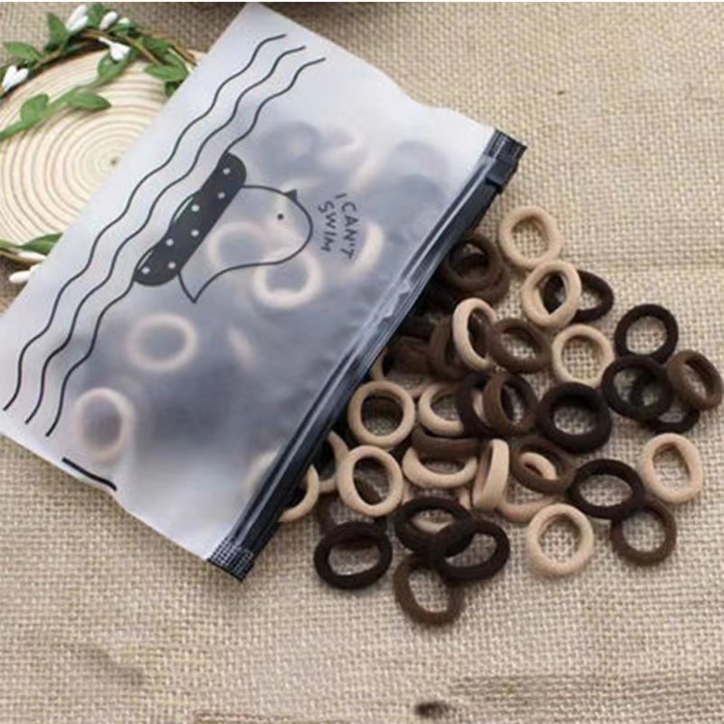 Picture of South Korea small size hair band baby towel ring does not hurt hair rubber band Girl's colorful cute hair tie children's hair accessories