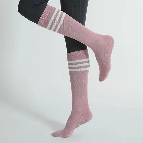 Picture of Professional yoga socks fitness dance ballet Pilates floor socks classic long striped dispensing non-slip yoga socks