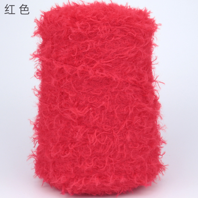 Picture of Silk Joy/Cross-Border Teddy Velvet Curly Furry DIY Handmade Knitting Yarn Ball 500g