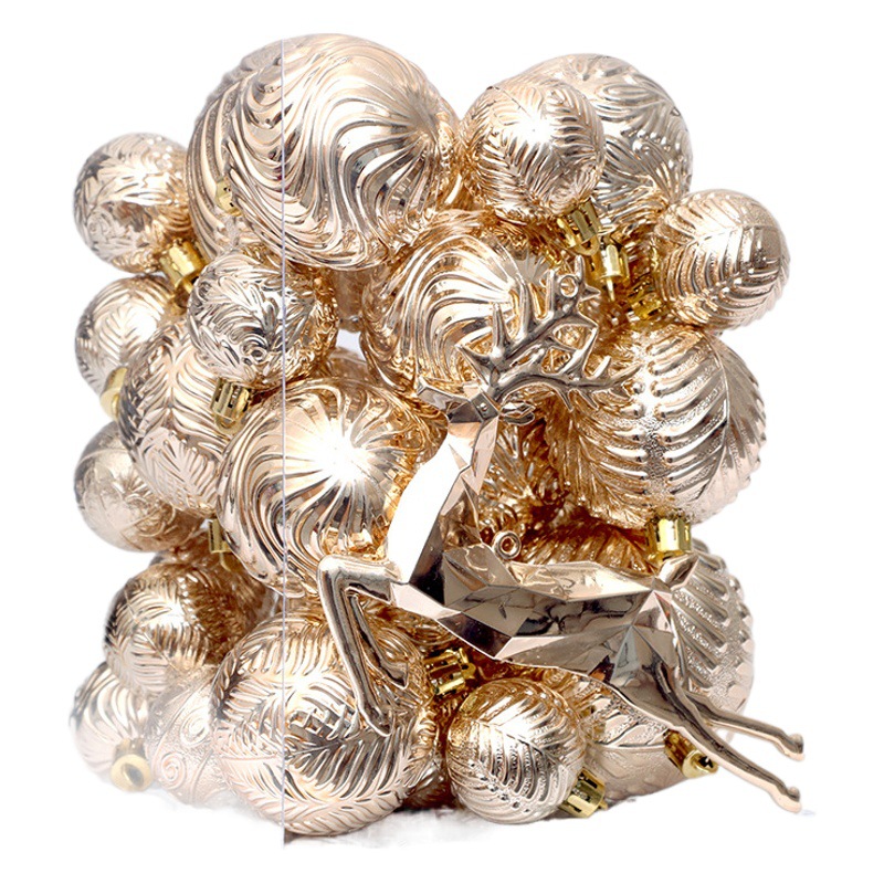 Christmas decorations champagne gold elk Christmas ball suit ornaments Christmas tree decoration suit pendant