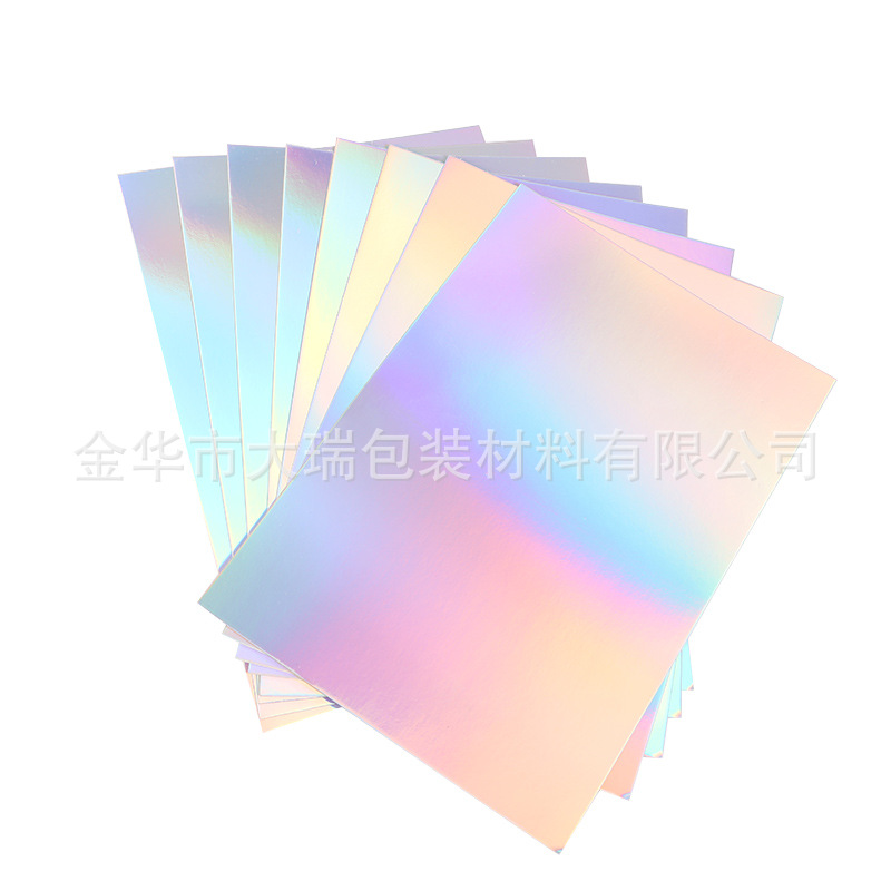 Picture of Factory wholesale sales spot 250 grams A4 color colorful laser aluminum foil full color laser cardboard