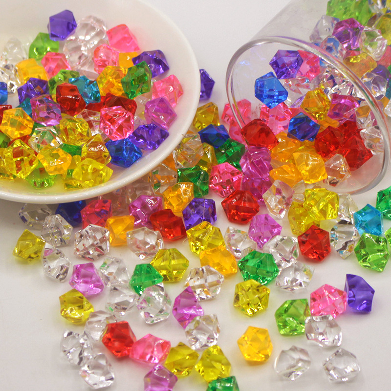 Picture of Supply of Multi-Specification Acrylic Crystal Stones, Plastic Crystal Stones, Plastic Colorfuled Stones, Ice Cube Stones, Colorfuled Stones