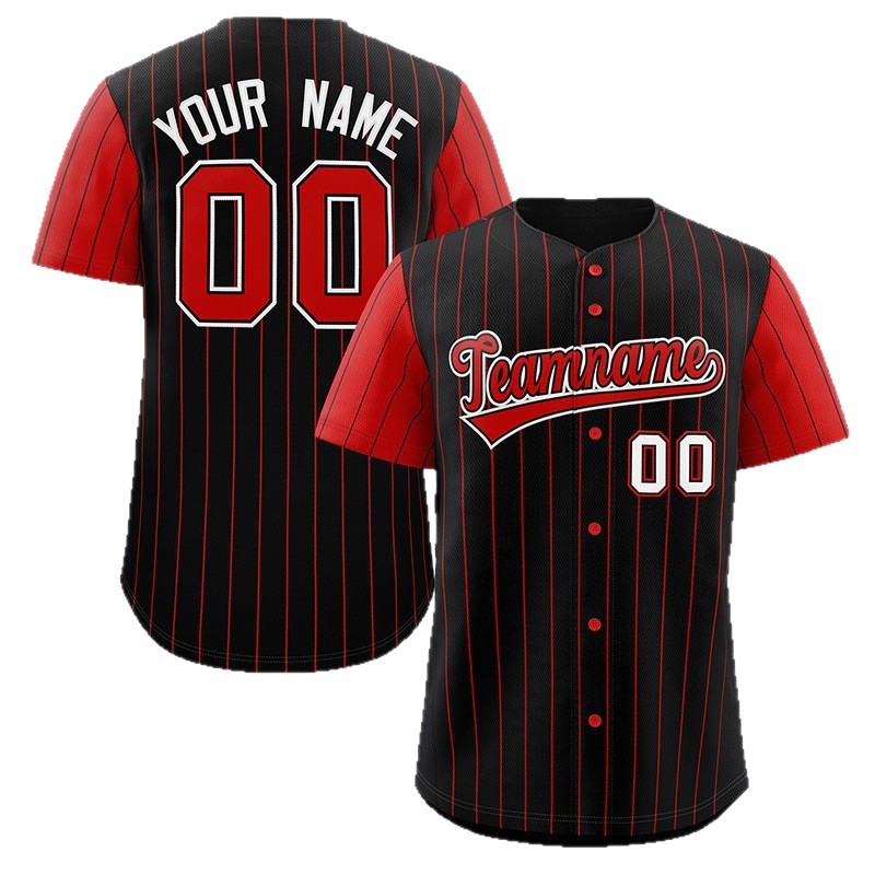 Picture of New Baseball Suit Cardigan Short Sleeve Training Sports American Cross-border Game Baseball Suit Printed Button Breathable Jersey