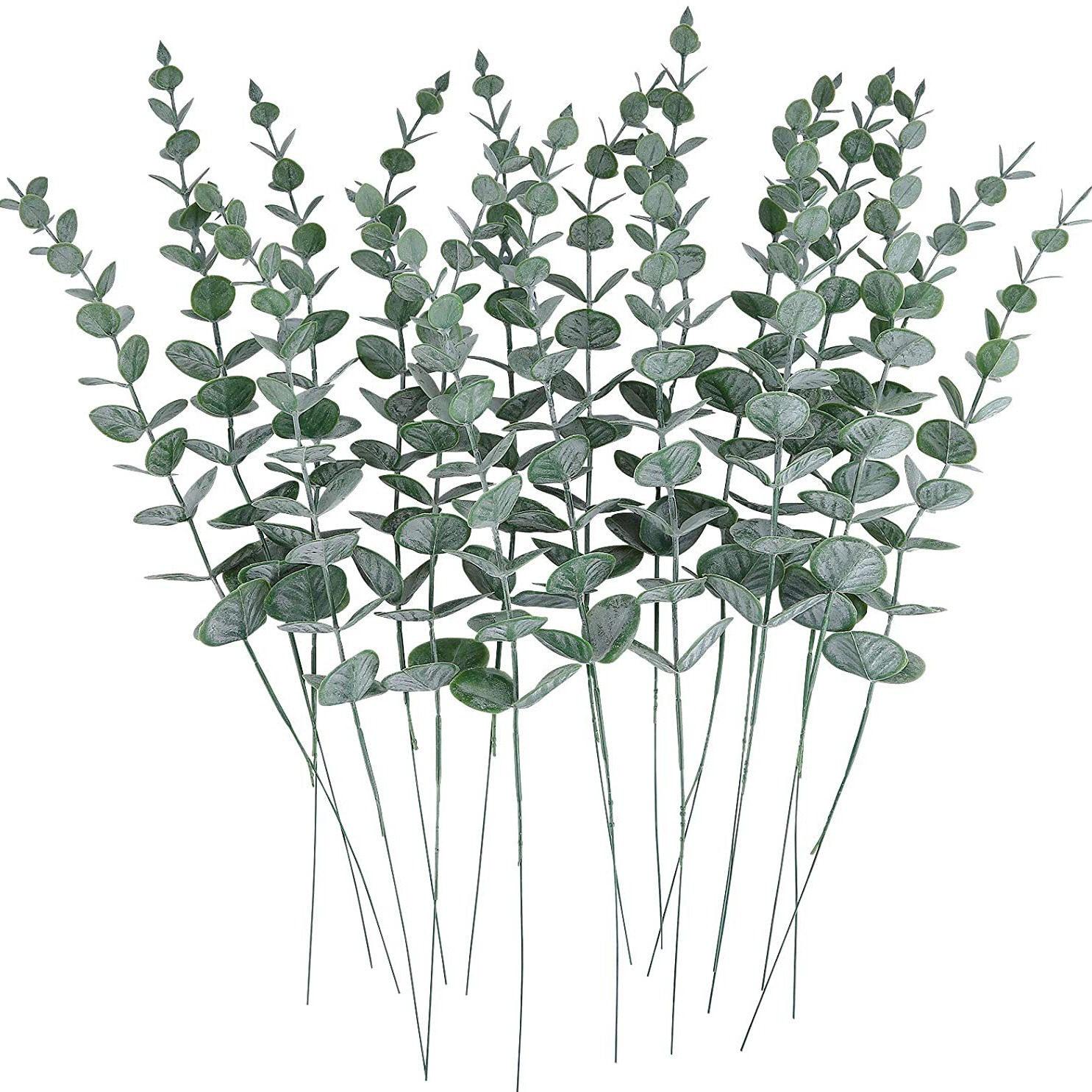 Picture of Simulated Green Plants Plastic Home Cross-Border Single Eucalyptus Props Plant Artificial Flower Arrangement Bouquet Decoration Wholesale