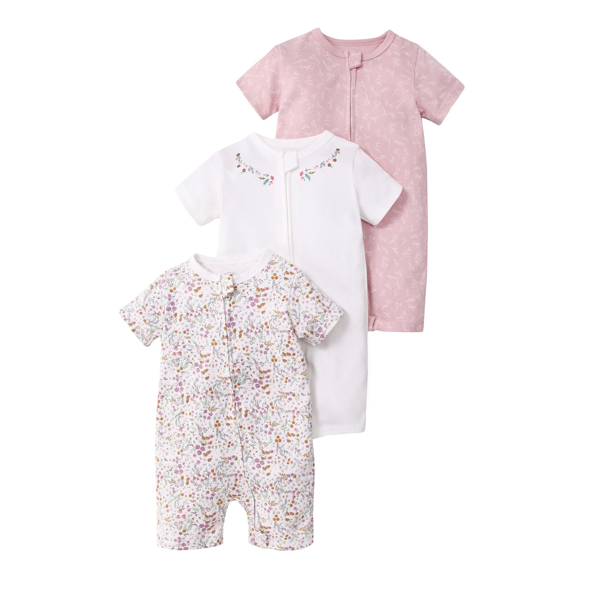 Picture of Foreign trade children's clothing summer baby jumpsuit short sleeve double zipper climbing clothing newborn baby gift box for cross-border
