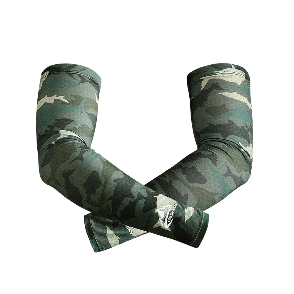 Summer Fishing Sun Protection Sleeves Men's Outdoor Sports Arm Protection UV Breathable Quick-drying Sun Protection Ice Sleeves HB20