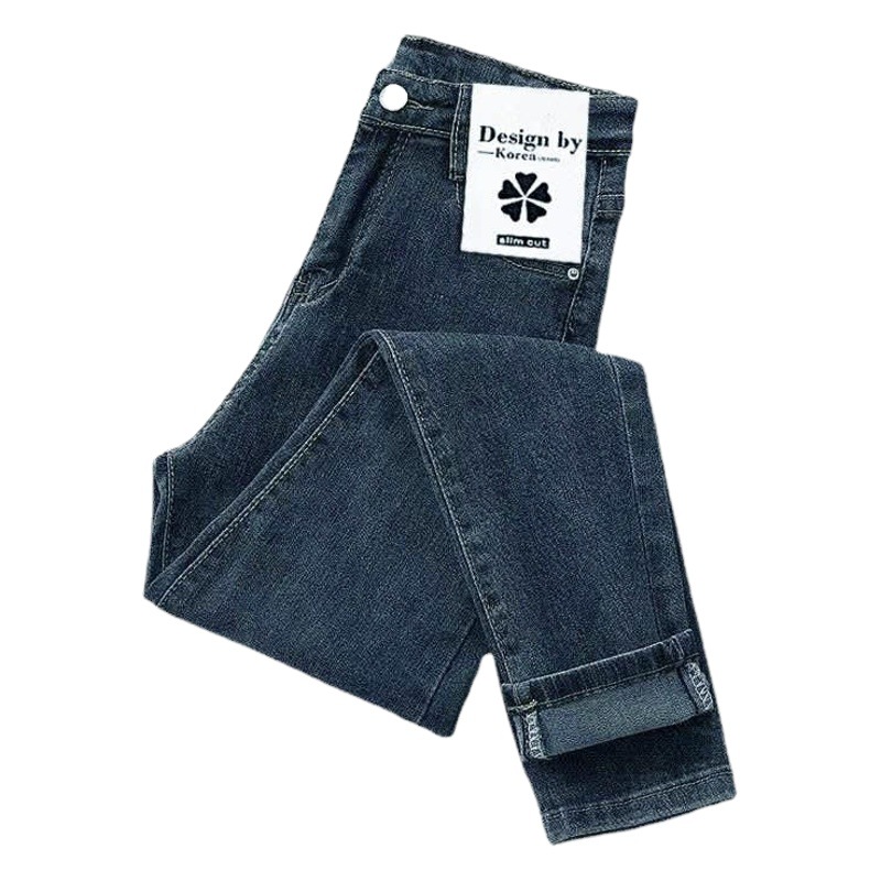 Stretch Pants Skinny Jeans Women's Early Spring New High Waist Fashionable Korean Style Slim Ankle Pencil Pants