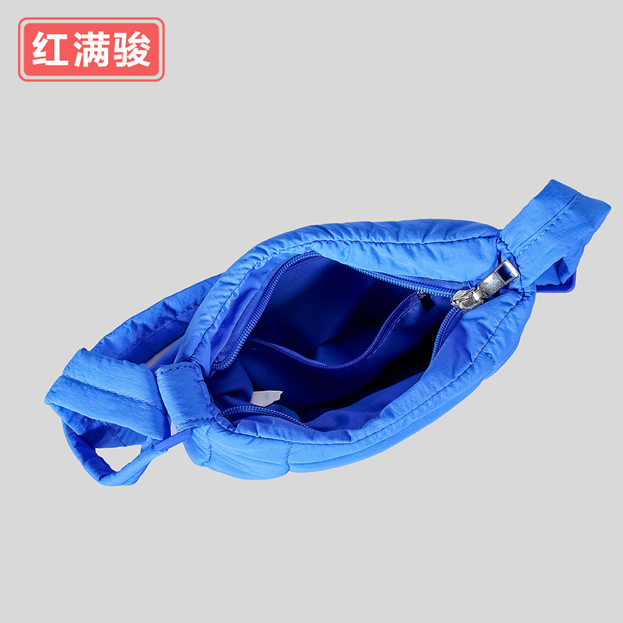 Picture of Yuan Ye Style Nylon Small Square Bag Women's Macaron Quilted Shoulder Crossbody Bag Simple Rhomboid Handbag in stock