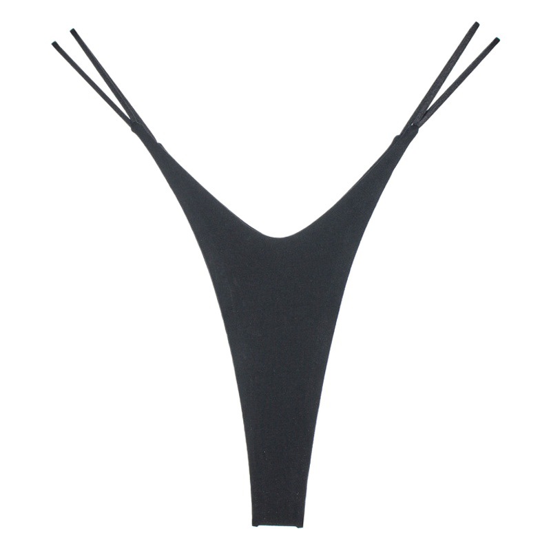 2022 new sexy high split thong cotton ladies double bikini style underwear European and American sex