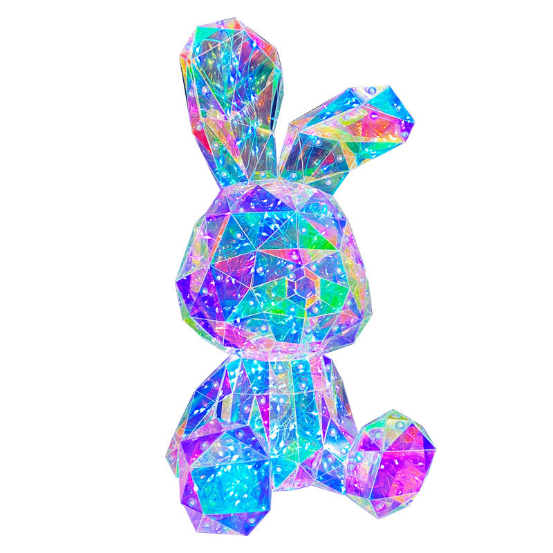Picture of Cross-Border E-Commerce Specializes in Creative Gifts for Girls on Valentine's Day, Children's Day, and Birthdays, Internet-Famous Colorful Glowing Rabbit Gift Boxes