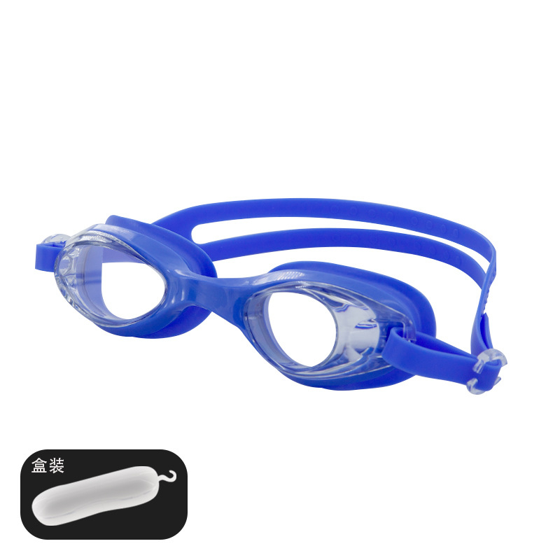 Picture of Factory direct waterproof swimming goggles children adult universal silicone swimming goggles wholesale flat light multi-color optional