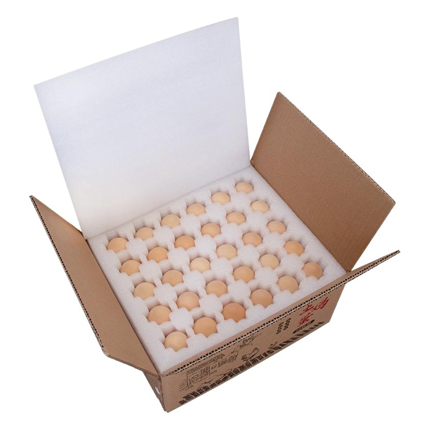 Wholesale 60 pieces of egg packaging box soil egg Pearl cotton express transportation shockproof foam packaging egg holder