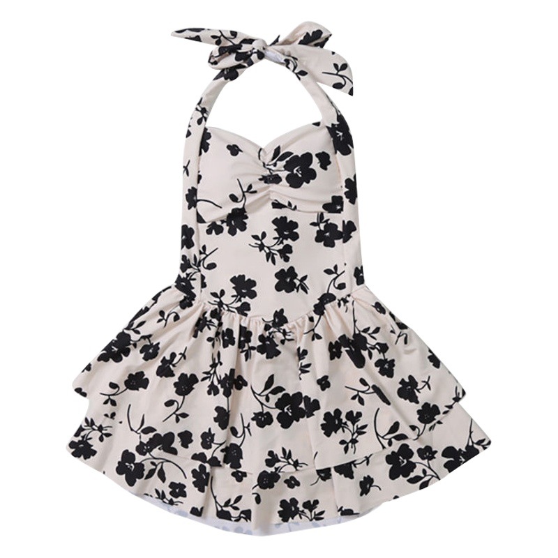 Swimwear Women's Internet Celebrant Fashion Gather One-piece Skirt Sling Swimwear Conservative Belly Cover Slim Sexy Swimwear Wholesale