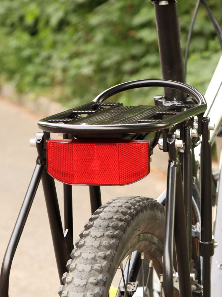 Picture of Mountain Bike Taillight Warning Sheet Bicycle Rear Shelf Reflective Sheet Fixed Splint Honeycomb Reflective Reflective Light