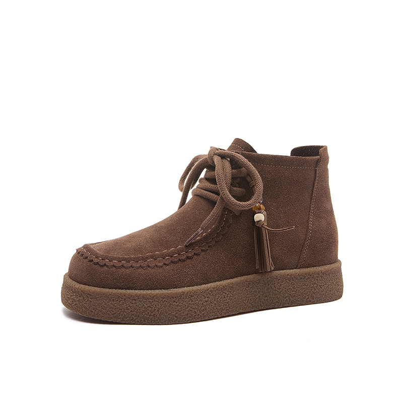 Picture of Dongguan outer single women's boots 2025 autumn and winter new retro platform high-top kangaroo shoes fleece warm women's cotton shoes boots