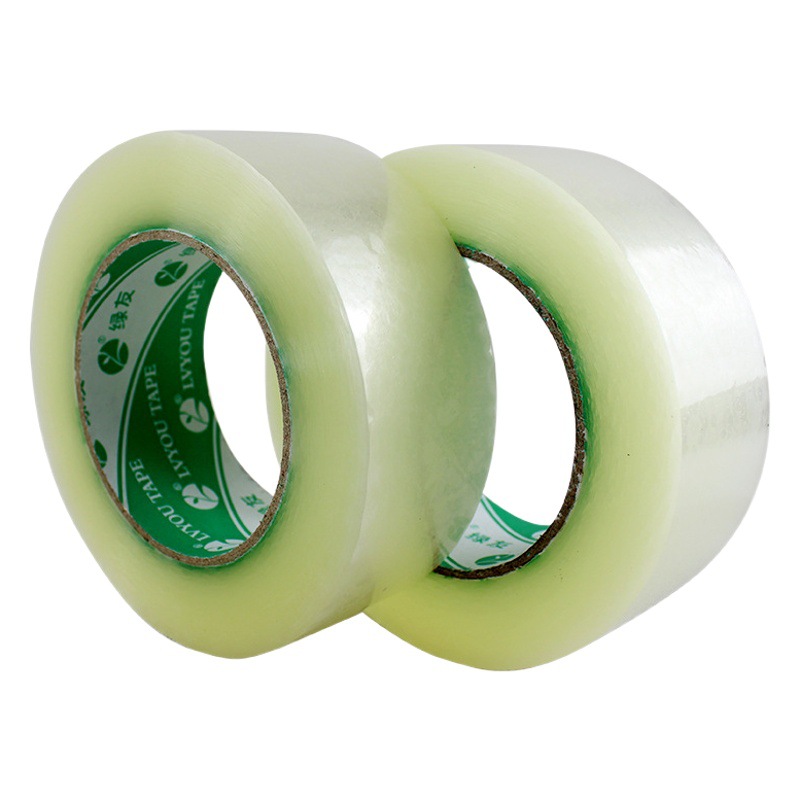 Transparent tape whole batch of green friends transparent tape large roll transparent sealing tape transparent tape packaging green friends