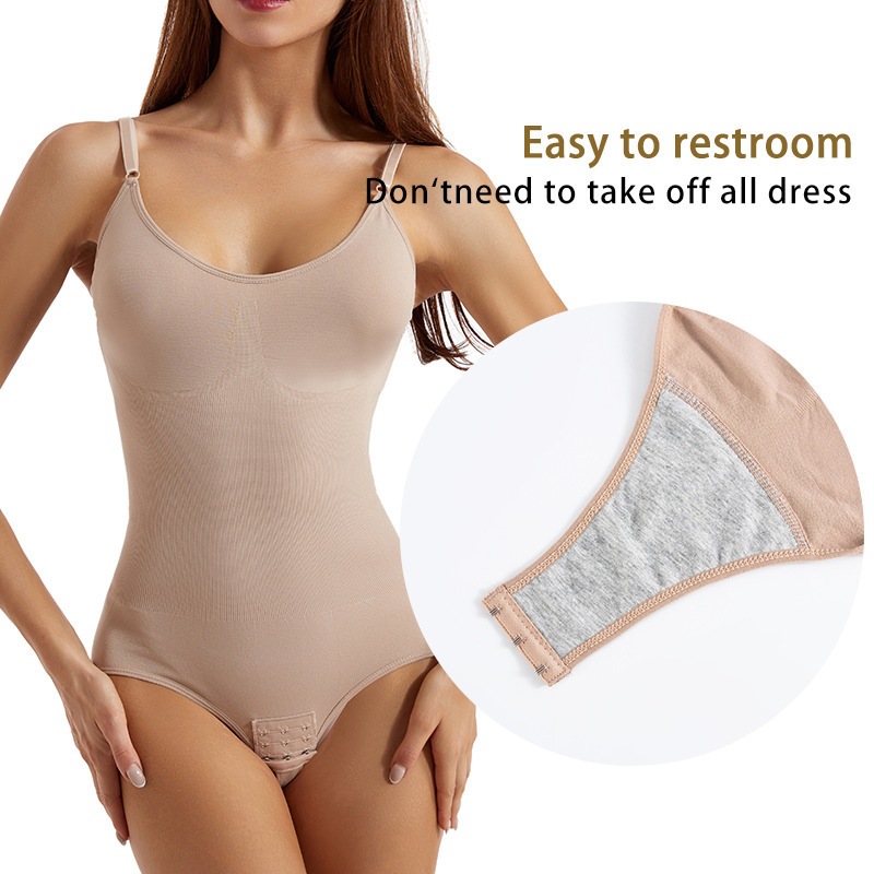 Picture of Seamless one-piece corset women's belly shaping pants open hip lifting shaping sling corset corset jumpsuit Shapewea