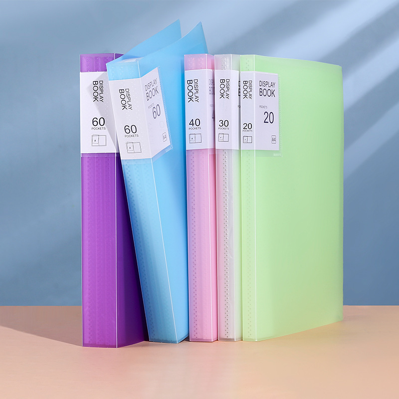 Picture of A4 information book multi-layer transparent insert folder student examination paper storage folder B ultrasound pregnancy test storage book music folder