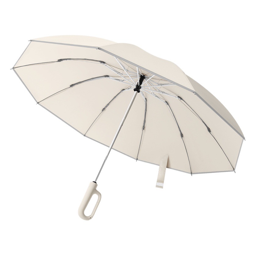 Automatic Reverse Umbrella with Ring Buckle for Men and Twin People Special for Women's Folding Strong Reinforced Household Umbrella