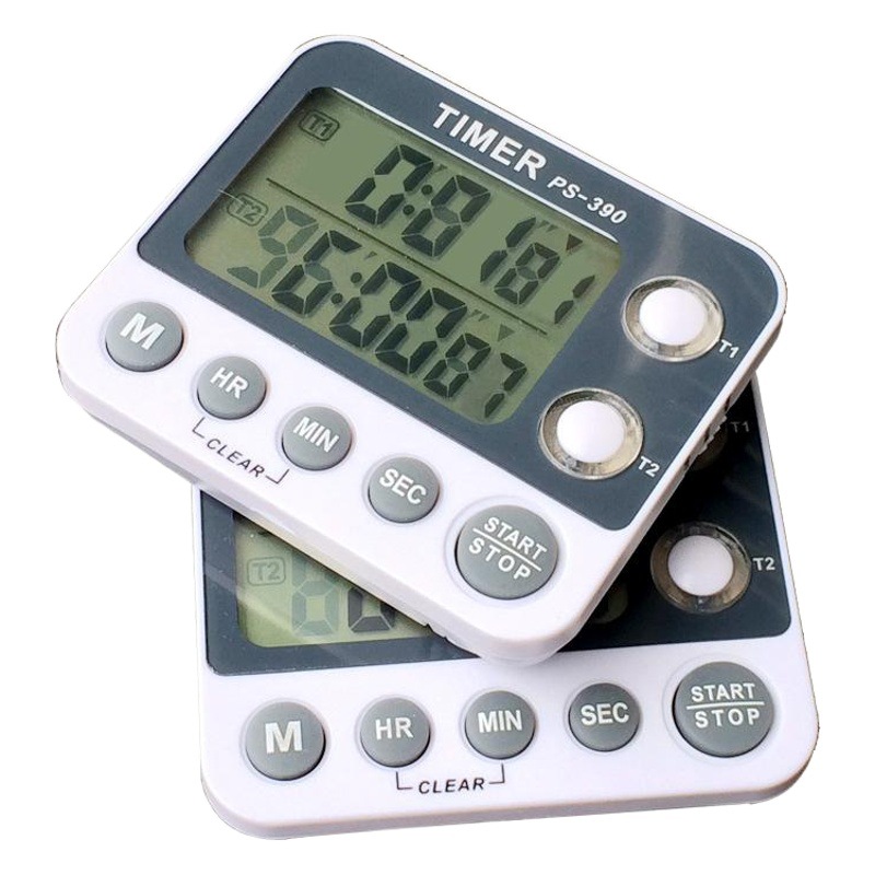Picture of Day chasing Timer countdown Timer PS-390 flashing light two sets kitchen Timer