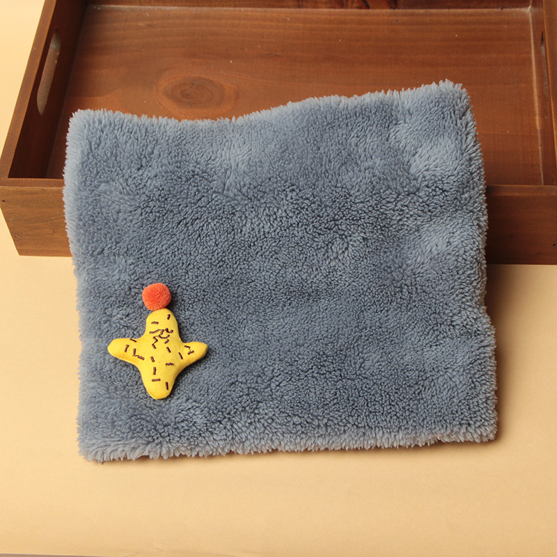 Picture of Winter New Korean Style Solid Color Children's Pullover Scarf for Boys and Girls Plush Thickened Scarf Baby Velvet Neck Sleeve
