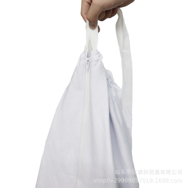 Picture of Cross-border Dirty Clothes Bag Hanging Pure Cotton Canvas Storage Basket Rotatable Laundry Basket Dirty Clothes Storage Bag Removable Washable