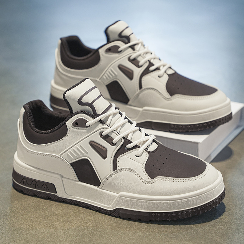 Autumn Men's Shoes New Breathable White Shoes Trendy All-match Thick Bottom sneaker Casual Sneakers for Male Students