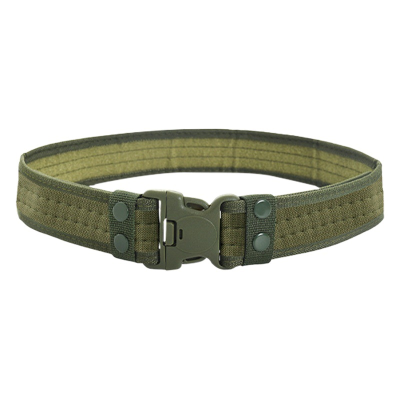 Tactical Belt Plastic Buckle Multifunctional Men's Camouflage Nylon Foam 5.0 Wide Belt Military Training Student Outer Belt