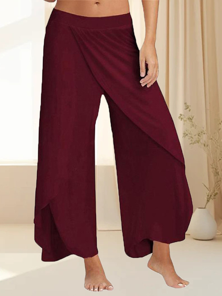 Picture of Outdoor Sports Pants Cross-Over Quick-Drying High-Waisted Hip-Lifting Peach Butt Women's Summer Thin Yoga Pants Breathable Outdoor Fitness