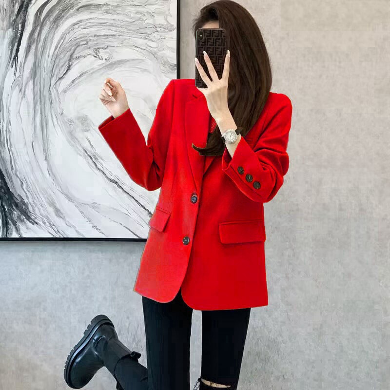 Picture of 2024 new wholesale commuter spring and autumn Joker suit jacket female Korean trend European little one generation hair