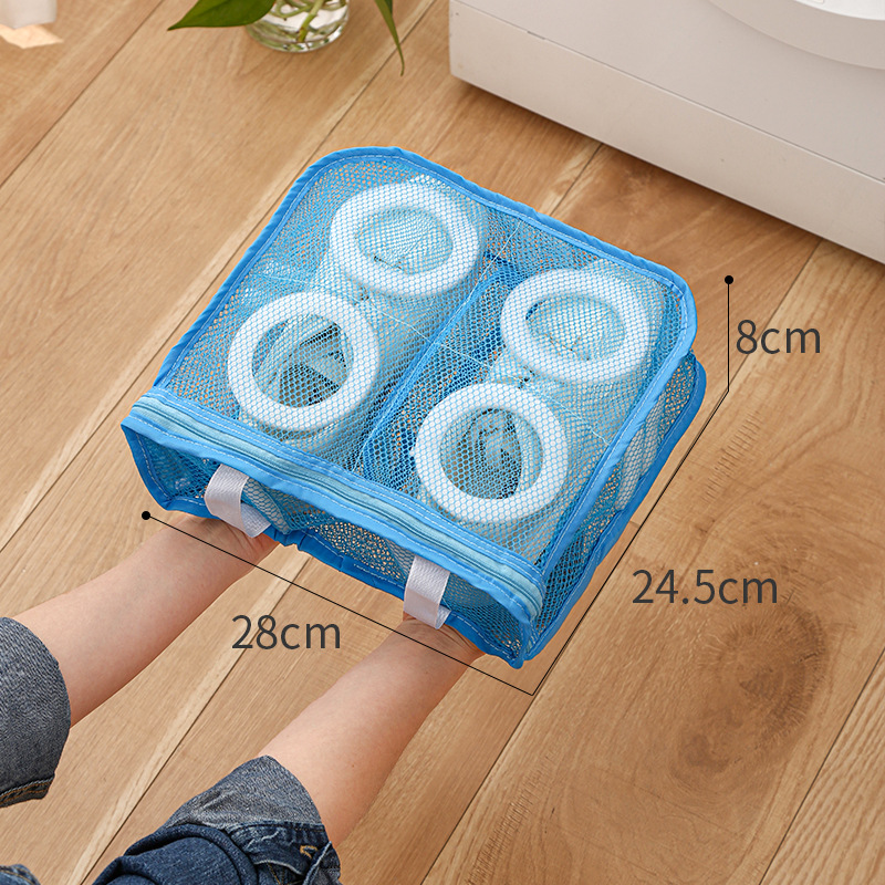 Picture of Lazy Shoe Washing Bag Anti-deformation Thickened Shoe Cover Washing Bag Machine Washing Special Polyester Shoe Washing Bag Net Bag Can be Hanged and Dried