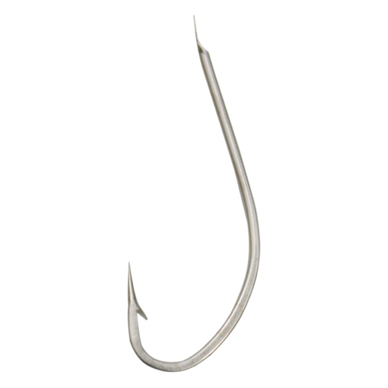 White fox fish hook bulk barbed sea fishing long handle hook wild fishing crucian carp fish hook fishing gear fishing hook factory wholesale