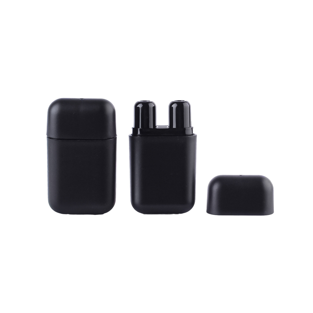 Picture of Double-hole black nasal aspirator nasal tube mint refreshing refreshing refreshing oil with cotton core plastic nasal packing material