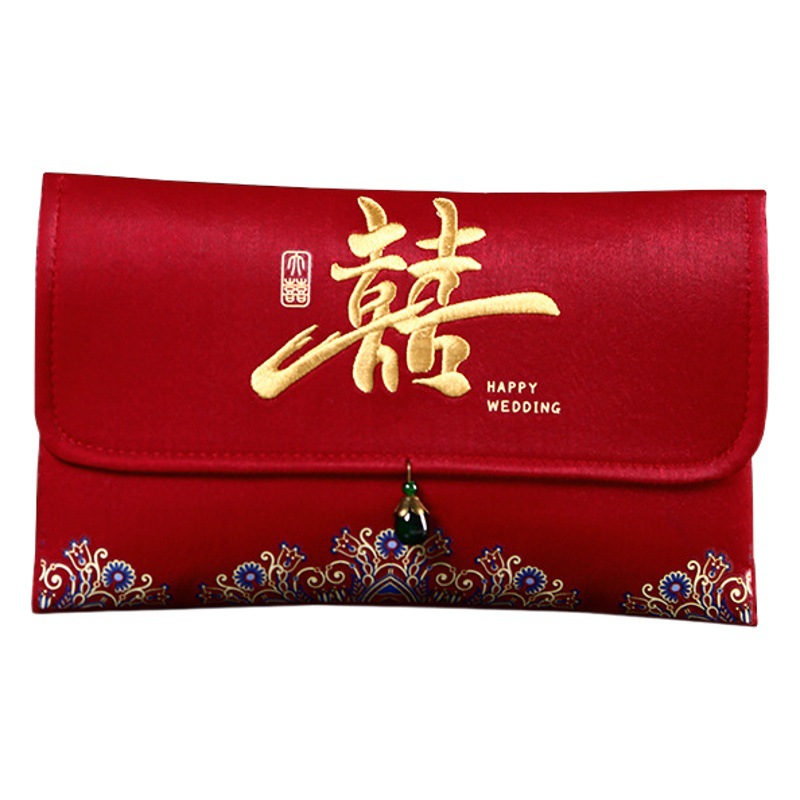 Fabric red envelope wedding change red envelope ten thousand miles pick one wedding red envelope large ten thousand yuan red envelope engagement change fee