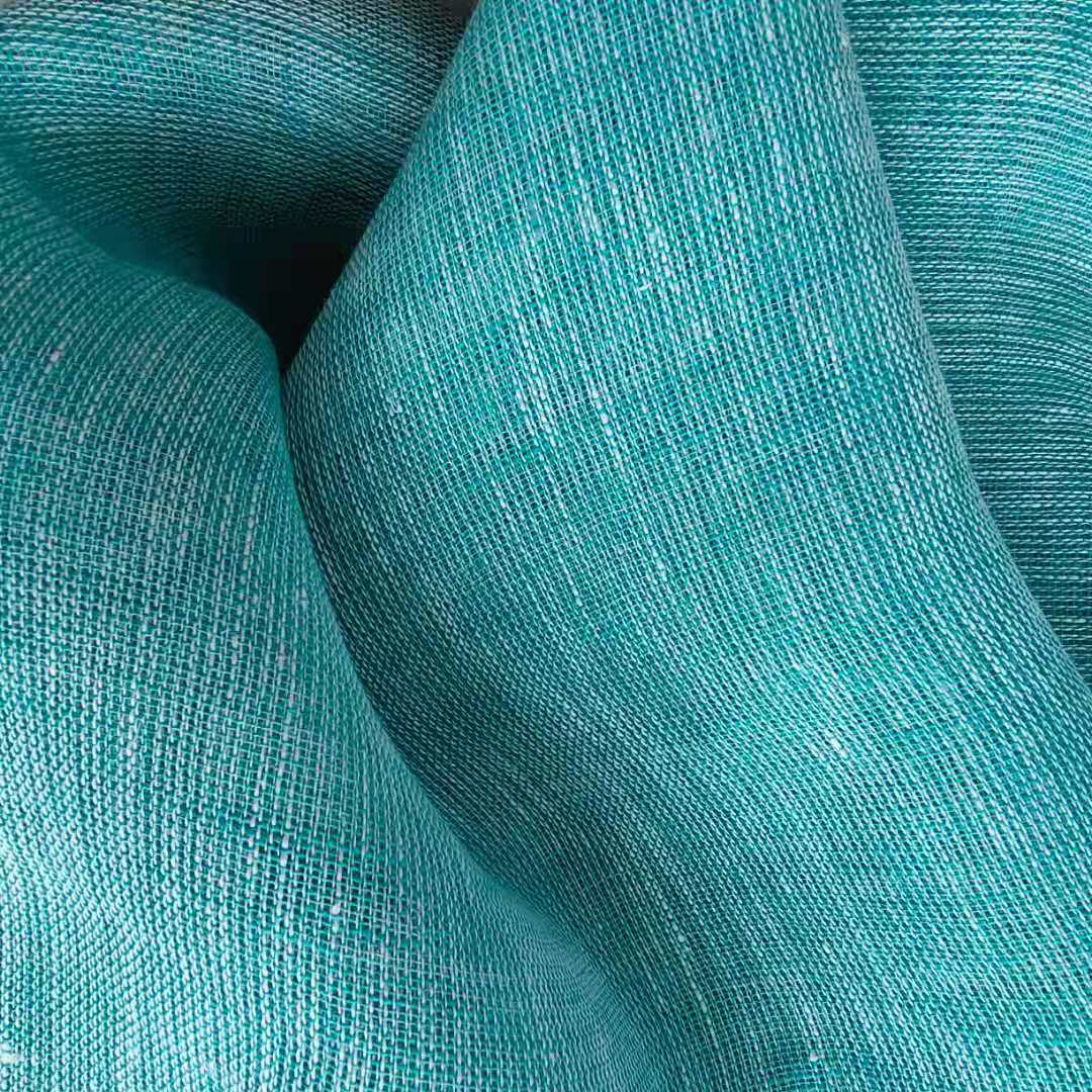 Pure Linen Yarn-dyed Window Screen Fabric Two-color Effect Pure Linen Mesh 280CM Pure Linen Gauze