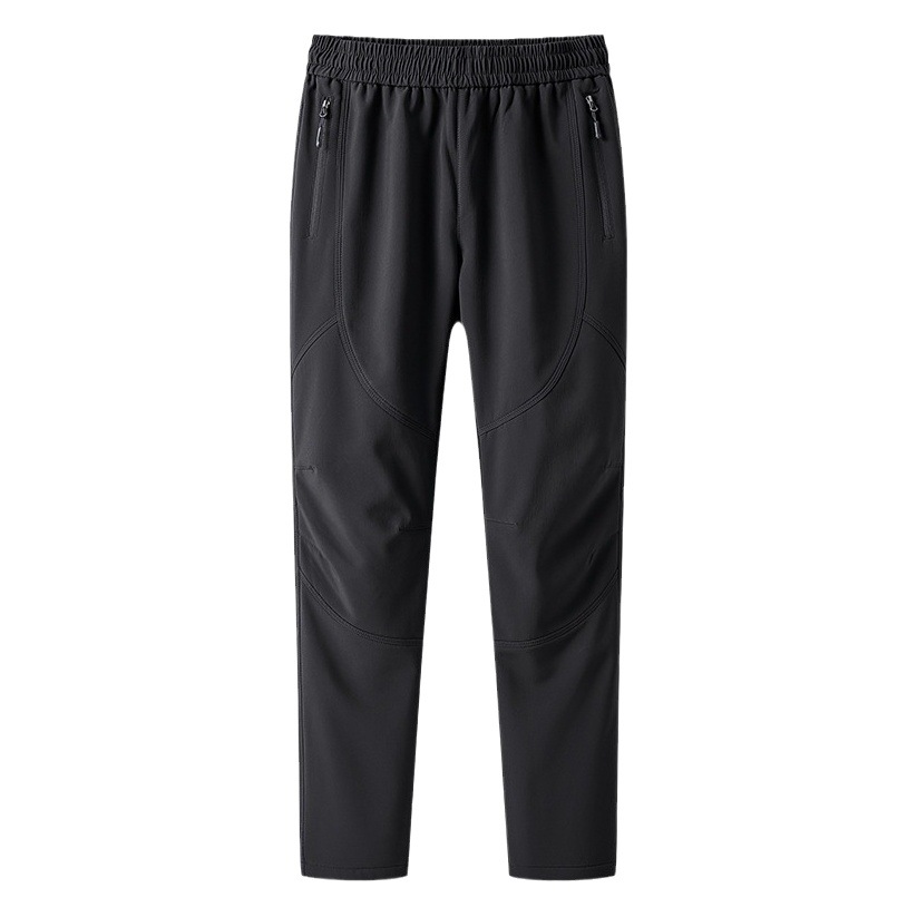 Autumn and Winter new outdoor sports pants men's fleece windproof casual pants graphene heating couple soft shell pants women