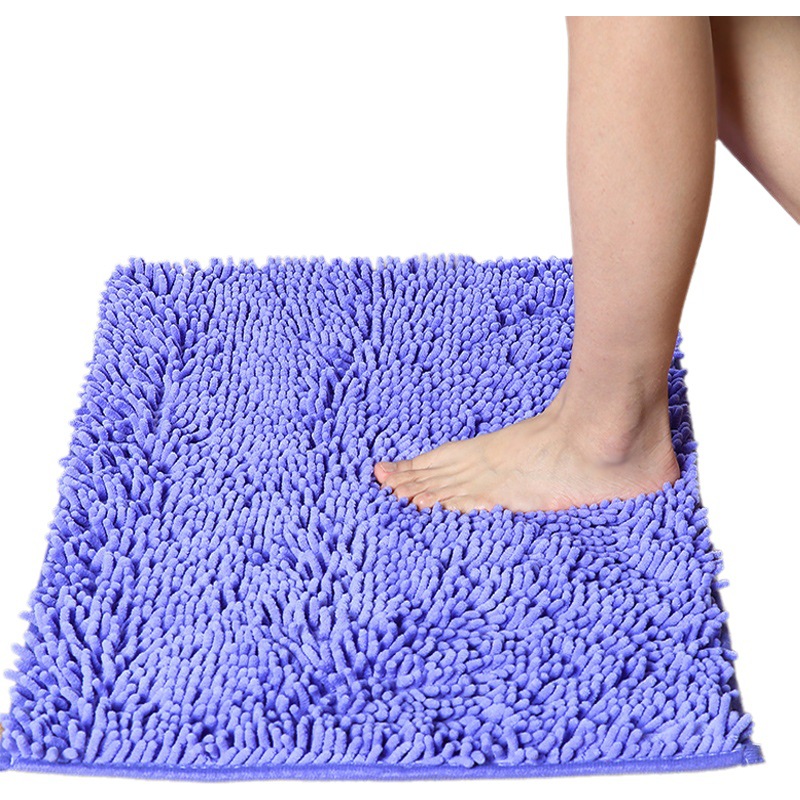 Floor Mats Wholesale Chenille Long Hair Floor Mats Bedroom Kitchen Living Room Carpet Bathroom Entrance Water-Absorbent Non-Slip Floor Mats